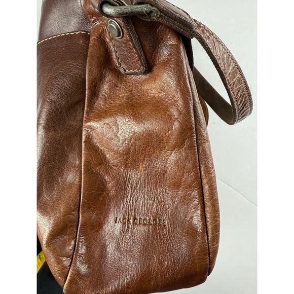 JACK GEORGES Leather Crossbody Bag with Adjustable Strap - Picture 7 of 10